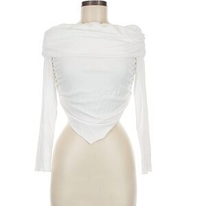 PrettyLittleThing Off-Shoulder Cream Top